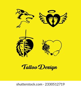 Tattoo Design Vector Illustration -Unleash your creativity with this captivating vector illustration that embodies the artistry and boldness of tattoo design. The illustration showcases a visually str