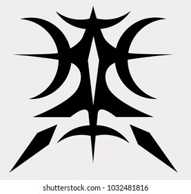 TATTOO DESIGN VECTOR,Sample idea tattoo on body of man and women.