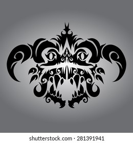 tattoo designs isolated on gray background.