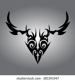 tattoo designs isolated on gray background.