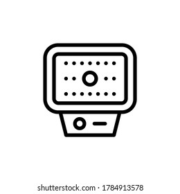 Icono de dispositivo de tatuaje. Línea simple, contorno de elementos vectoriales de iconos de tatuaje para ui y ux, sitio web o aplicación móvil
