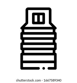 Tattoo Device Icon Vector. Outline Tattoo Device Sign. Isolated Contour Symbol Illustration