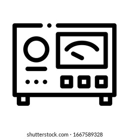 Tattoo Equipment Icon Vector. Outline Tattoo Equipment Sign. Isolated Contour Symbol Illustration