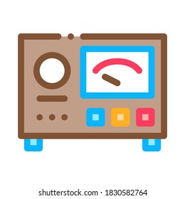 Tattoo Equipment Icon Vector. Outline Tattoo Equipment Sign. Color Isolated Contour Symbol Illustration