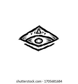 Tattoo Eye symbols collection illustration