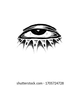 Tattoo Eye Symbols Collection Illustration Stock Vector (Royalty Free ...