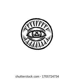 Tattoo Eye symbols collection illustration