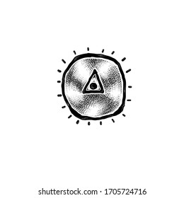 Ilustración de la colección de símbolos Tattoo Eye