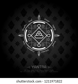 Tattoo fashion Abstract Vector inspiration Traditional tattoo or yantra from Thailand.