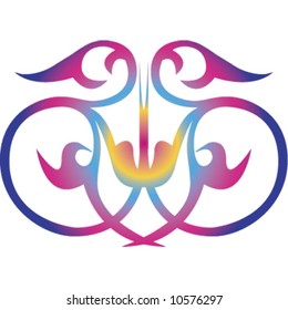 tattoo flora.vector image