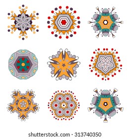 Tattoo Flower Mandala Doodle Vector Designs