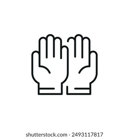 Tattoo gloves icon. Simple tattoo gloves icon for social media, app, and web design. Vector illustration.