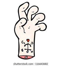 tattoo hand cartoon