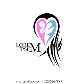 tattoo heart pattern. Vector