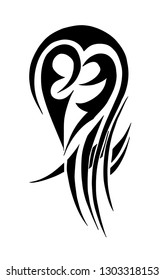 tattoo heart pattern. Vector