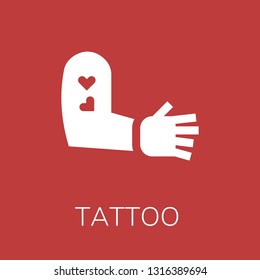  Tattoo icon. Editable  Tattoo icon for web or mobile.