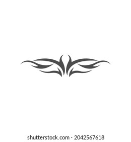 Tattoo icon logo design template vector