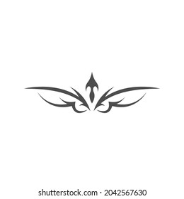 Tattoo icon logo design template vector