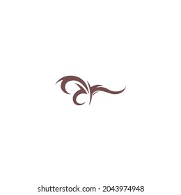 Tattoo icon logo design template vector