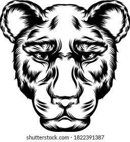 The tattoo ideas for illustration of the leopard of the single head 