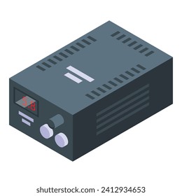 Tattoo ink machine studio icon isometric vector. Shop cord. Fashion beauty