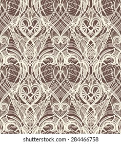 Tattoo Lace Seamless Pattern.
