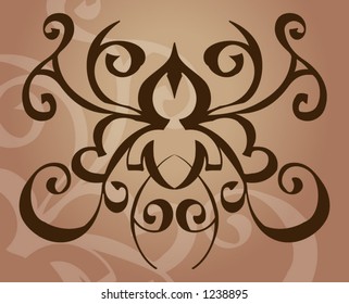 A tattoo like vector element/ background.