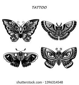 Tattoo line for butterfly collection