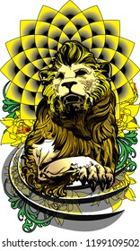 Tattoo lion Graffiti