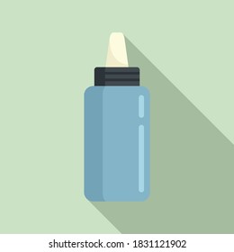 Icono del tatuaje del frasco líquido. Ilustración plana del icono del vector del tatuaje líquido para el diseño web