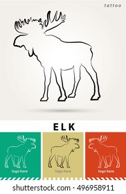 tattoo or logo elk