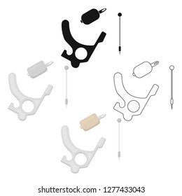 Tattoo machine icon cartoon. Single tattoo icon from the big studio cartoon.