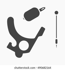 Tattoo machine icon cartoon. Single tattoo icon from the big studio set.