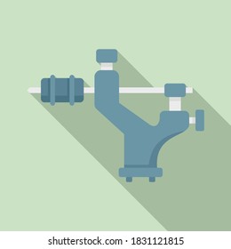 Icono de máquina de tatuajes. Ilustración plana del icono del vector de la máquina del tatuaje para el diseño web