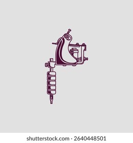Tattoo Machine icon flat vector design