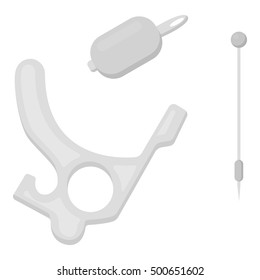 Tattoo machine icon monochrome. Single tattoo icon from the big studio monochrome.