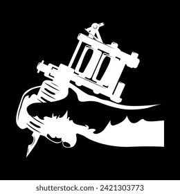tattoo machine icon vector file logo