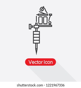 Tattoo Machine Icon Vector Illustration Eps10