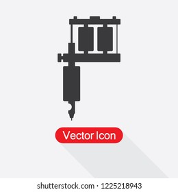 Tattoo Machine Icon Vector Illustration Eps10