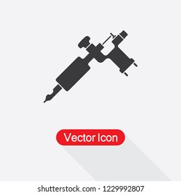 Tattoo Machine Icon Vector Illustration Eps10