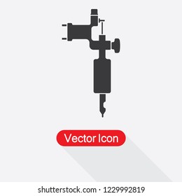 Tattoo Machine Icon Vector Illustration Eps10
