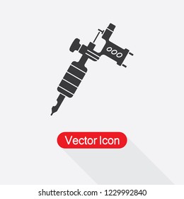 Tattoo Machine Icon Vector Illustration Eps10