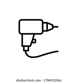 Tattoo machine, professional icon. Simple line, outline vector elements of tattooing icons for ui and ux, website or mobile application