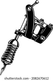 TATTOO MACHINE VECTOR ART DESIGN, ILLUSTRATION