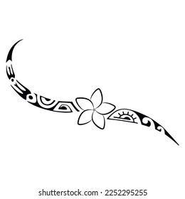 Tattoo Maori design. Ethnic decorative oriental ornament. Art tribal tattoo. Vector sketch of a tattoo Maori.