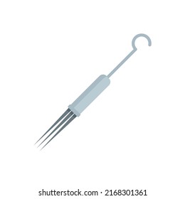 Tattoo Needle Set Icon. Flat Illustration Of Tattoo Needle Set Vector Icon Isolated On White Background