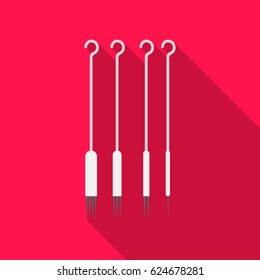 Tattoo Needles flate. Single tattoo icon from the big studio 