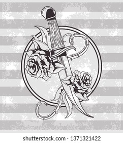 Tattoo old school drawing