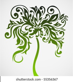 Tattoo ornament filigree vector flower