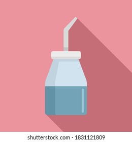 Tattoo paint bottle icon. Flat illustration of tattoo paint bottle vector icon for web design